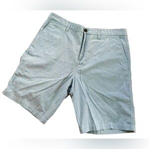 NWOT Quicksilver Men’s Sz 38 Casual Chino Shorts  Light Blue Cotton 10” Inseam